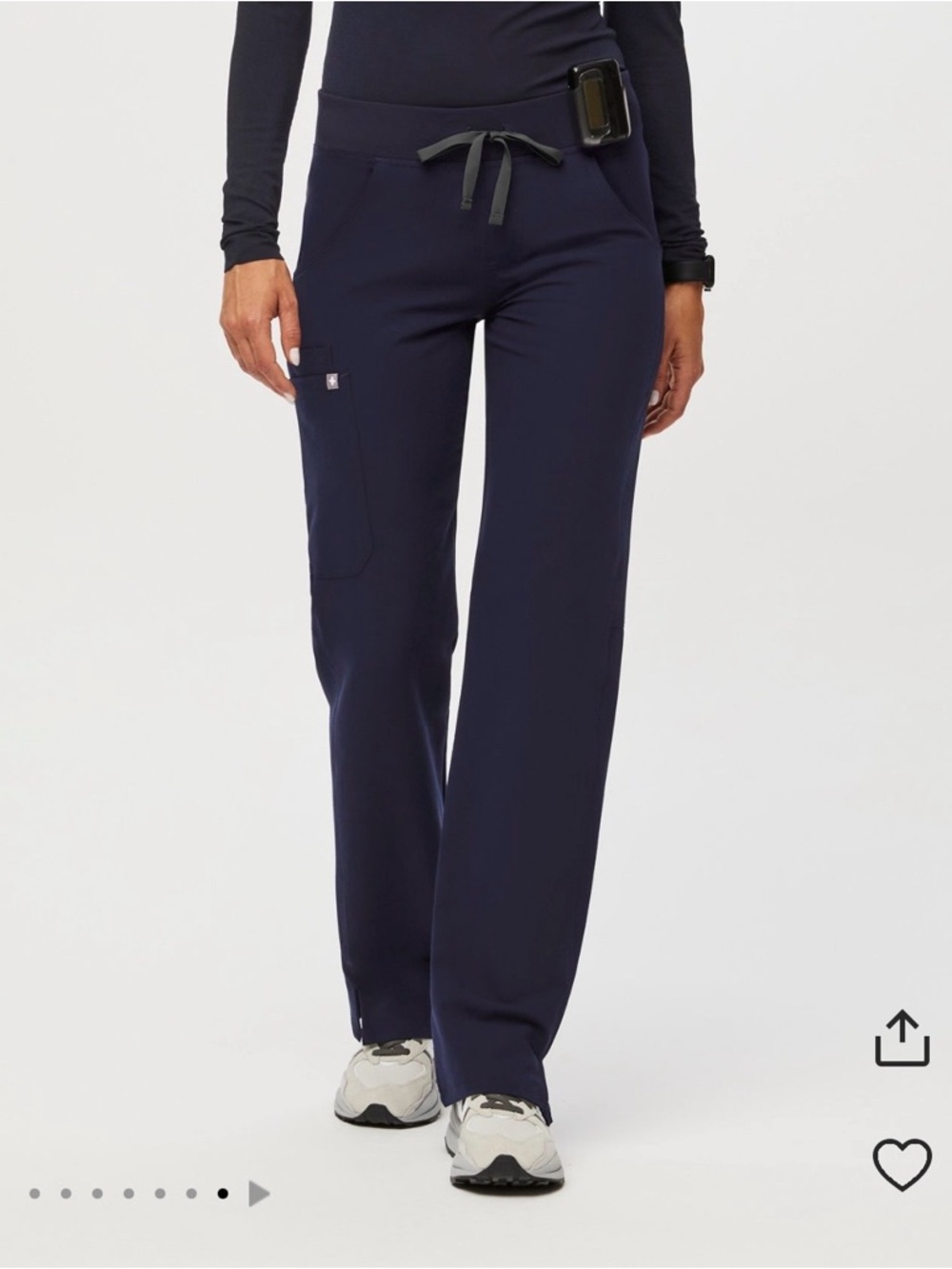 Figs Kade Cargo Scrub Pants Navy Small